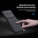 For Samsung Galaxy S21 Ultra 5G NILLKIN Black Mirror Pro Series Camshield Full Coverage Dust-proof Scratch Resistant Phone Case(Blue)
