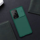 For Samsung Galaxy S21 Ultra 5G NILLKIN Black Mirror Pro Series Camshield Full Coverage Dust-proof Scratch Resistant Phone Case(Green)