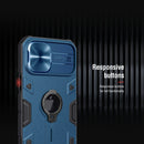 For iPhone 12 Pro Max NILLKIN Shockproof CamShield Armor Protective Case with Invisible Ring Holder(Blue)