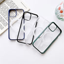 Clear PC + TPU Full Coverage Shockproof Magnetic Magsafe Case For iPhone 11(Black)