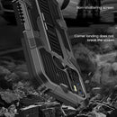 For OPPO Reno5 5G Vanguard Warrior All Inclusive Double-color Shockproof TPU + PC Protective Case with Holder(Silver White)