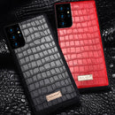 For Samsung Galaxy S21 Ultra 5G SULADA Shockproof TPU + Handmade Leather Case(Black)