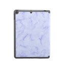 For iPad 10.2 inch Marble Texture Pattern Horizontal Flip Leather Case, with Three-folding Holder & Pen Slot & Sleep / Wake-up Function(Purple)