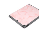 For iPad 10.2 inch Marble Texture Pattern Horizontal Flip Leather Case, with Three-folding Holder & Pen Slot & Sleep / Wake-up Function(Pink)
