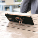 6D Electroplating Full Coverage Silicone Protective Case with Magnetic Ring Holder For iPhone 11(Dark Green)