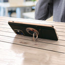 6D Electroplating Full Coverage Silicone Protective Case with Magnetic Ring Holder For iPhone 12 Pro(Grey)