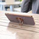 6D Electroplating Full Coverage Silicone Protective Case with Magnetic Ring Holder For iPhone XR(Grey)