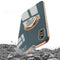 6D Electroplating Full Coverage Silicone Protective Case with Magnetic Ring Holder For iPhone XR(Dark Green)
