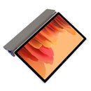 For Samsung Galaxy Tab A7 10.4 (2020) Coloured Drawing Pattern Horizontal Flip Leather Case with Three-folding Holder(Blue Butterflies)