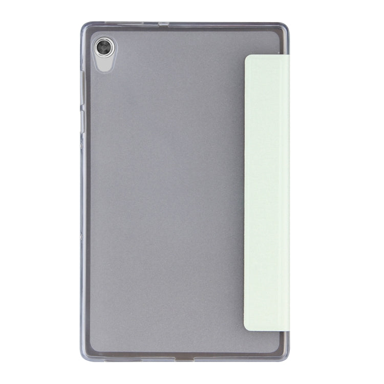 For Lenovo Tab M10 HD Gen 2 (TB-X306F) Coloured Drawing Pattern Horizontal Flip Leather Case with Three-folding Holder(Green Dinosaur)