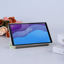 For Lenovo Tab M10 HD Gen 2 (TB-X306F) Coloured Drawing Pattern Horizontal Flip Leather Case with Three-folding Holder(Green Dinosaur)