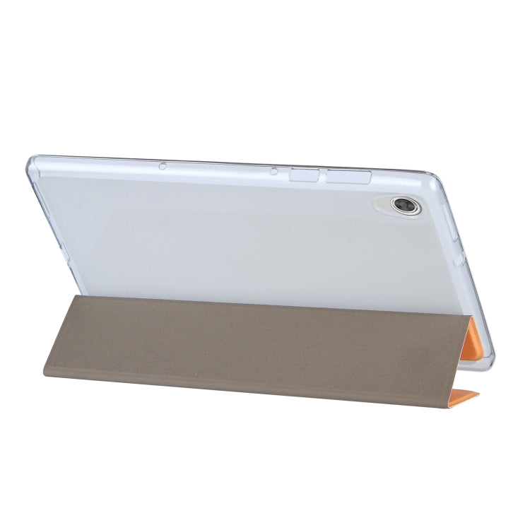 For Lenovo Tab M10 HD Gen 2 (TB-X306F) Coloured Drawing Pattern Horizontal Flip Leather Case with Three-folding Holder(Cute)