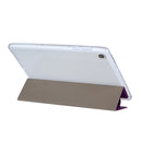 For Lenovo Tab M10 HD Gen 2 (TB-X306F) Coloured Drawing Pattern Horizontal Flip Leather Case with Three-folding Holder(Purple Butterflies)