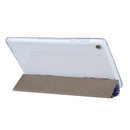 For Lenovo Tab M10 HD Gen 2 (TB-X306F) Coloured Drawing Pattern Horizontal Flip Leather Case with Three-folding Holder(Blue Butterflies)