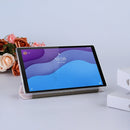 For Lenovo Tab M10 HD Gen 2 (TB-X306F) Coloured Drawing Pattern Horizontal Flip Leather Case with Three-folding Holder(Purple Flower)