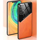 For Samsung Galaxy A52 5G / 4G All-inclusive Leather + Organic Glass Protective Case with Metal Iron Sheet(Yellow)
