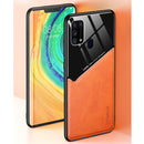 For Samsung Galaxy M31 All-inclusive Leather + Organic Glass Protective Case with Metal Iron Sheet(Dark Green)
