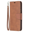 For Nokia 5.4 Retro Lambskin Texture Pure Color Horizontal Flip PU Leather Case with Holder & Card Slots & Wallet & Lanyard(Brown)