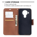 For Nokia 5.4 Retro Lambskin Texture Pure Color Horizontal Flip PU Leather Case with Holder & Card Slots & Wallet & Lanyard(Brown)