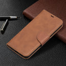 For Nokia 5.4 Retro Lambskin Texture Pure Color Horizontal Flip PU Leather Case with Holder & Card Slots & Wallet & Lanyard(Brown)