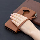 For Nokia 5.4 Retro Lambskin Texture Pure Color Horizontal Flip PU Leather Case with Holder & Card Slots & Wallet & Lanyard(Brown)