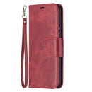 For Nokia 5.4 Retro Lambskin Texture Pure Color Horizontal Flip PU Leather Case with Holder & Card Slots & Wallet & Lanyard(Red)