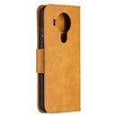 For Nokia 5.4 Retro Lambskin Texture Pure Color Horizontal Flip PU Leather Case with Holder & Card Slots & Wallet & Lanyard(Yellow)