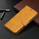 For Nokia 5.4 Retro Lambskin Texture Pure Color Horizontal Flip PU Leather Case with Holder & Card Slots & Wallet & Lanyard(Yellow)