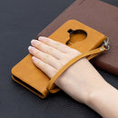 For Nokia 5.4 Retro Lambskin Texture Pure Color Horizontal Flip PU Leather Case with Holder & Card Slots & Wallet & Lanyard(Yellow)