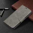 For Nokia 5.4 Retro Lambskin Texture Pure Color Horizontal Flip PU Leather Case with Holder & Card Slots & Wallet & Lanyard(Grey)