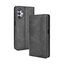 For Samsung Galaxy A32 5G Magnetic Buckle Retro Crazy Horse Texture Horizontal Flip Leather Case with Holder & Card Slots & Photo Frame(Black)