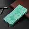 For Samsung Galaxy A02s (EU Version) Embossing Two Butterflies Pattern Horizontal Flip PU Leather Case with Holder & Card Slot & Wallet & Lanyard(Green)