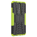 For Nokia 2.4 Tire Texture Shockproof TPU+PC Protective Case with Holder(Green)