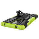 For Nokia 2.4 Tire Texture Shockproof TPU+PC Protective Case with Holder(Green)