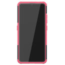 For Nokia 2.4 Tire Texture Shockproof TPU+PC Protective Case with Holder(Pink)