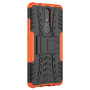 For Nokia 2.4 Tire Texture Shockproof TPU+PC Protective Case with Holder(Orange)