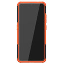For Nokia 2.4 Tire Texture Shockproof TPU+PC Protective Case with Holder(Orange)