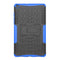 For Samsung Galaxy Tab A8.0 (2019) T295 / T290 Tire Texture TPU+PC Shockproof Case with Holder(Blue)