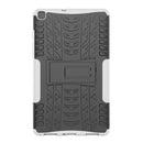 For Samsung Galaxy Tab A8.0 (2019) T295 / T290 Tire Texture TPU+PC Shockproof Case with Holder(White)
