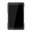 For Samsung Galaxy Tab A8.0 (2019) T295 / T290 Tire Texture TPU+PC Shockproof Case with Holder(White)