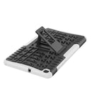 For Samsung Galaxy Tab A8.0 (2019) T295 / T290 Tire Texture TPU+PC Shockproof Case with Holder(White)