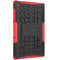 For Lenovo Tab M10 HD Gen 2 (TB-X306F) Tire Texture TPU+PC Shockproof Case with Holder(Red)