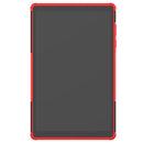 For Lenovo Tab M10 HD Gen 2 (TB-X306F) Tire Texture TPU+PC Shockproof Case with Holder(Red)