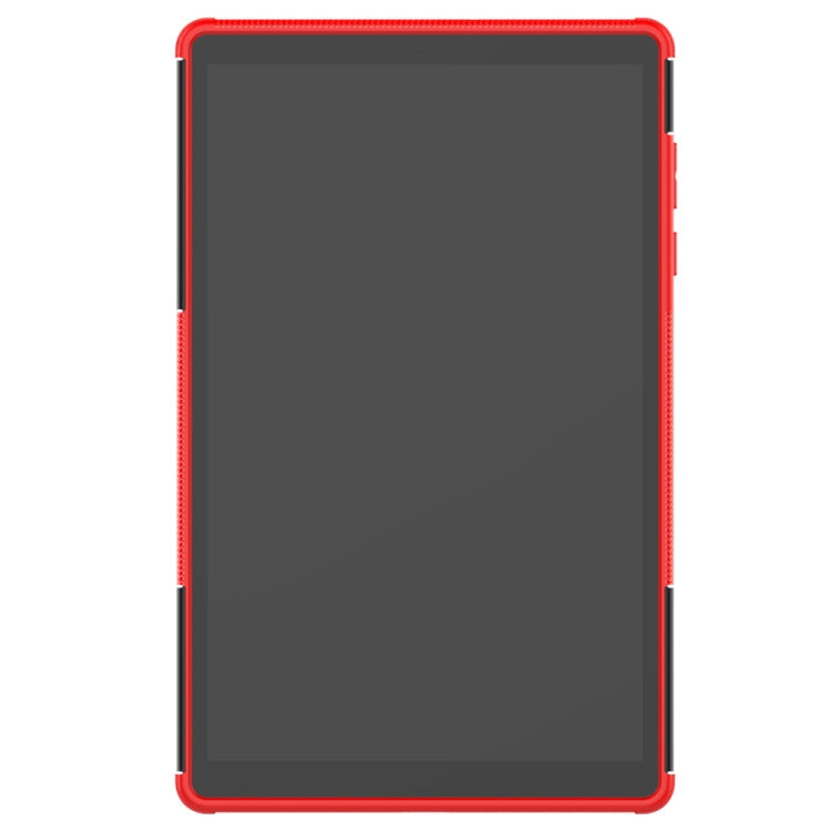 For Lenovo Tab M10 HD Gen 2 (TB-X306F) Tire Texture TPU+PC Shockproof Case with Holder(Red)