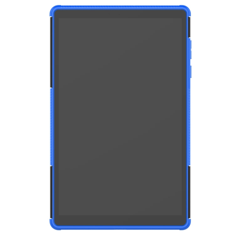 For Lenovo Tab M10 HD Gen 2 (TB-X306F) Tire Texture TPU+PC Shockproof Case with Holder(Blue)