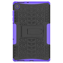 For Lenovo Tab M10 HD Gen 2 (TB-X306F) Tire Texture TPU+PC Shockproof Case with Holder(Purple)