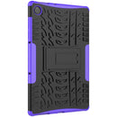 For Lenovo Tab M10 HD Gen 2 (TB-X306F) Tire Texture TPU+PC Shockproof Case with Holder(Purple)
