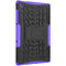 For Lenovo Tab M10 HD Gen 2 (TB-X306F) Tire Texture TPU+PC Shockproof Case with Holder(Purple)