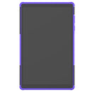 For Lenovo Tab M10 HD Gen 2 (TB-X306F) Tire Texture TPU+PC Shockproof Case with Holder(Purple)
