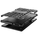 For Lenovo Tab M10 HD Gen 2 (TB-X306F) Tire Texture TPU+PC Shockproof Case with Holder(Black)